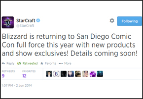 Blizzard Entertainment Returns Full Force to San Diego Comic Con 2014