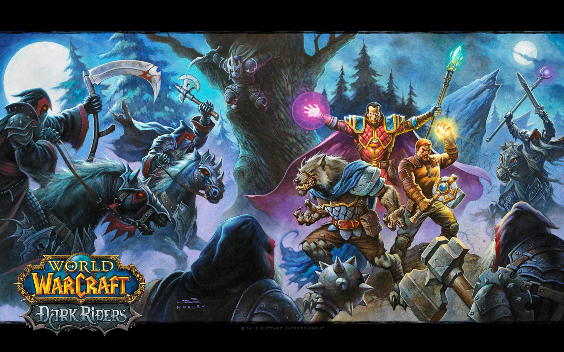 The Official World of Warcraft: Dark Riders Wallpaper Available