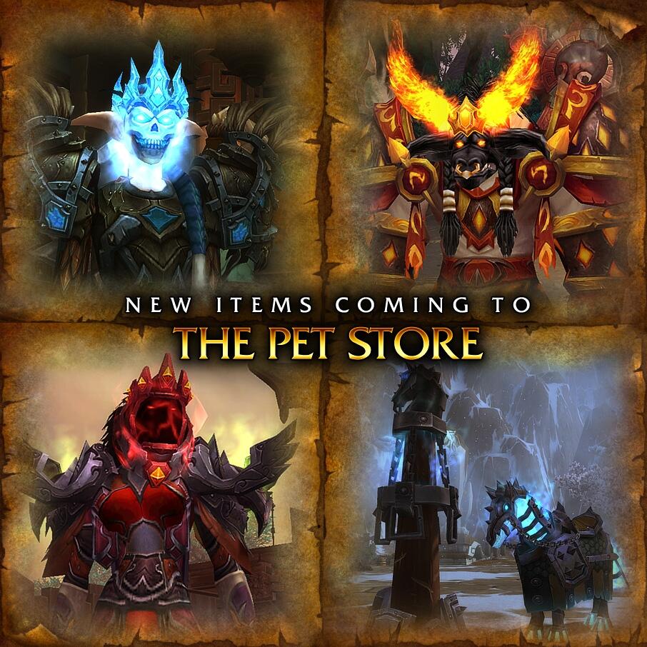Blizzard Entertainment Teases Upcoming In-Game Pet Store Items