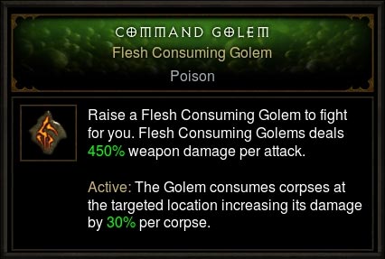 flesh consuming golem