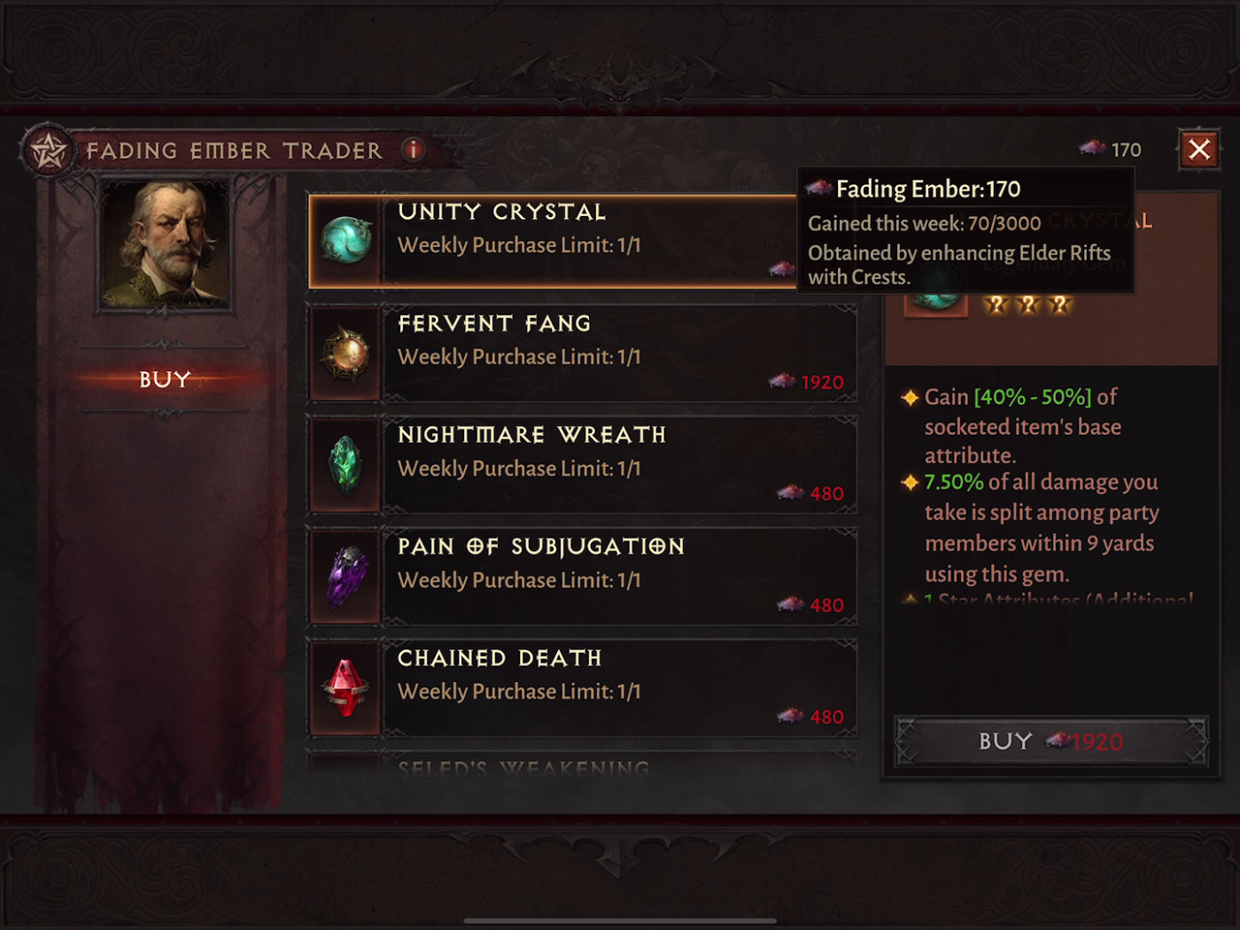 The Market - Merchants - Gameplay, Diablo Immortal