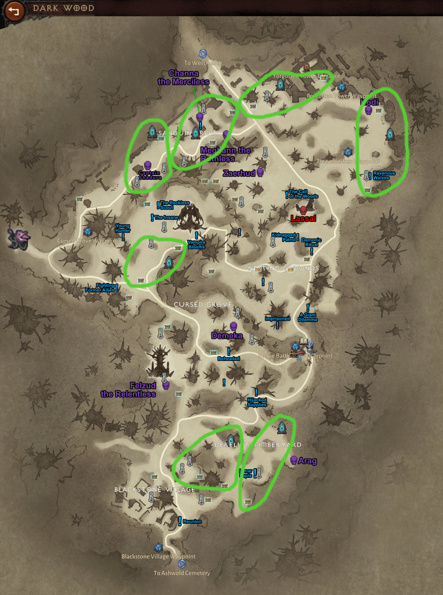 Farming locations : r/DiabloImmortal