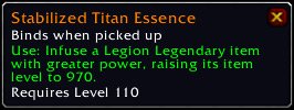 Stabilized Titan Essence