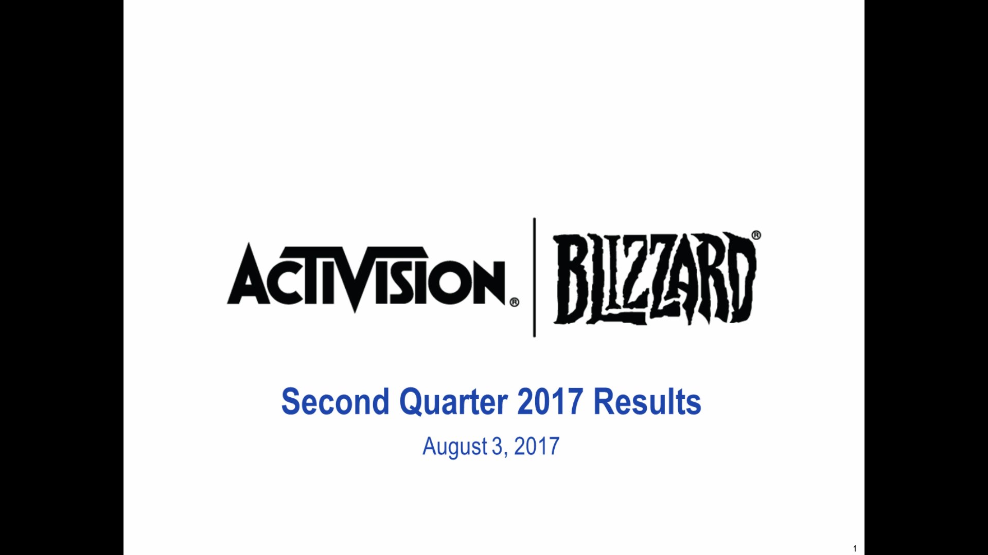 Activision Blizzard Q2 2017