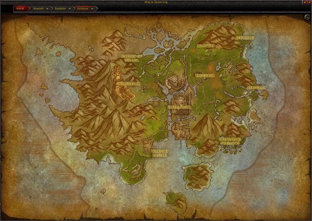 zuldazar map