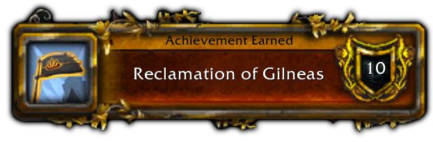 Reclamation of Gilneas achievement