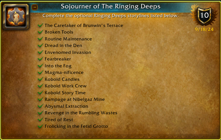 Sojourner of the Ringing Deeps Achievement