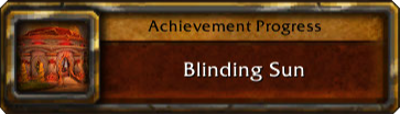 blinding sun achievement