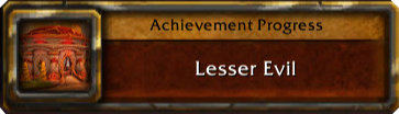 lesser evil achievement