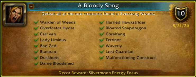 A Bloody Song Achievement A Bloody Song Achievement