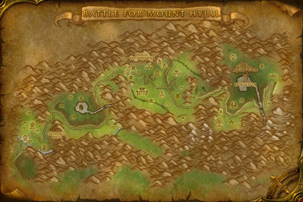 Battle for Mount Hyjal map